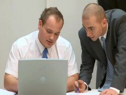 NTSC DOLLY: Business Partners Stock Footage