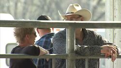 Children and adults in horseback shooting contest News Clip