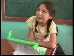 Impoverished Peruvian school children use laptops for first time News Clip