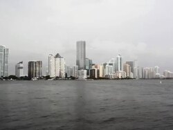 Miami Thunderstorm time lapse Stock Footage