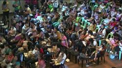 Mothers take part in simultaneous breastfeeding record attempt to raise awareness News Clip