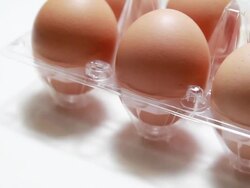 HD : Dolly shot for many eggs Stock Footage