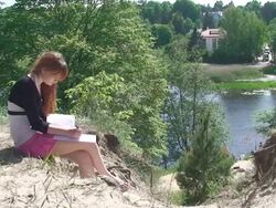 Girl Learning Languages Stock Footage