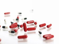 HD SLOW MOTION: Medicaments Falling Stock Footage