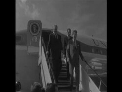 SYND 24 12 67 US PRESIDENT JOHNSON MEETS PAKISTANI PRESIDENT KHAN IN KARACHI News Clip