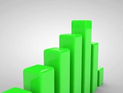 3d Growth Chart Stock Footage