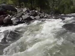 Icicle River in Leavenworth, WA Stock Footage