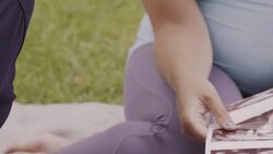 CU of  mothers looking at babyscans. Stock Footage
