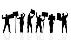 Protestation Stock Footage