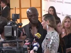 Seal, Heidi Klum at the 19th Annual Elton John AIDS Foundation Academy Awards Viewing Party at West Hollywood CA. (Footage by WireImage Video/GettyImages) Stock Footage