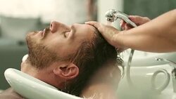 Hair washed Stock Footage