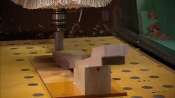 A jigsaw cuts through blocks of wood. Stock Footage