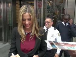 Mira Sorvino at the VH1 'Big Morning Buzz Live' st Stock Footage