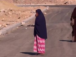 Syrian Refugees in housing complex News Clip