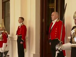 Duke and Duchess Of Cambridge Join The Queen In Welcoming The President of Singapore News Clip