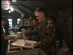 ITALY: KOSOVO CRISIS: SHELTON VISITS AVIANO AIR BASE News Clip