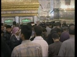 VOICED As threat of war grows Shiite Muslims celebrate holy day News Clip