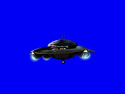 Isolated UFO flying Stock Footage