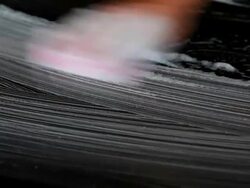 Cleaning the table...with love! Stock Footage