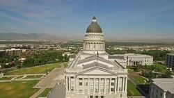 Aerial Utah Salt Lake City Stock Footage