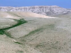 Aerial northern Judea Desert, Israel Stock Footage