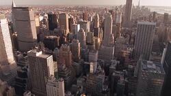 Empire state building in New York Stock Footage