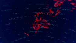 Abstract Dotted Globe (Loopable) Stock Footage