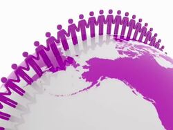 Colorful Global Network Animation Stock Footage