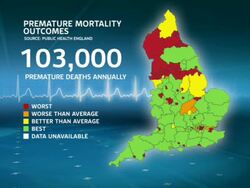 North South Divide Disparity For Death Rates News Clip