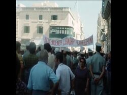 SYND 21-9-73  POLITICAL DEMONSTRATIONS TURN INTO RIOT IN VALETTA Instructional Video