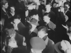 North Korean sports champions arrive at Pyongyang station Stock Footage