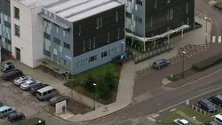 Aerials of Stoke Mandeville Hospital News Clip
