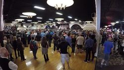 Wide Angle Of Entire Donald Trump Speech Showing Audience And Crowd Interactions And Reactions Pt.7 Stock Footage