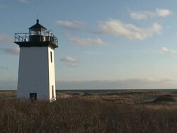 White Lighthouse Stock Footage