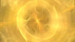 Yellow smoke spirals around a tiny, glowing star. Stock Footage