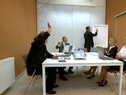 Staff Meeting Stock Footage