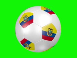 soccer ball Ecuador Stock Footage