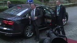 CLEAN : EU leaders arrive at key EU summit for migrations News Clip