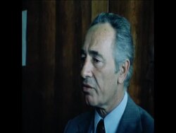 UPITN 23 3 79 PERES SPEAKING AT A PRESS CONFERENCE IN JERUSALEM News Clip
