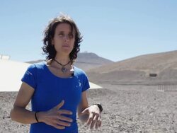 ESO Very Large Telescope (VLT) - Interview with Laura Ventura, Paranal Observatory, Chile Stock Footage