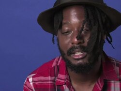 k-os interview (clip 4) Stock Footage