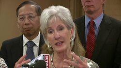 Health and Human Services Secretary Kathleen Sebelius says calls for her resignation are coming from people who don't want the government's new health insurance program to succeed. (Oct. 24) Instructional Video