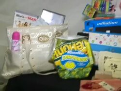 My Scene Fab Faces Dolls Celebrity Retreat Produced by Backstage Creations at the 2006 Teen Choice Awards Stock Footage