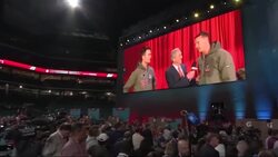 US politics overshadow Super Bowl media night News Clip