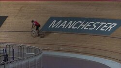 Cyclists On Track At Manchester Velodrome News Clip