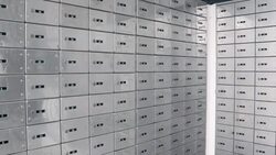 Safety deposit boxes Stock Footage