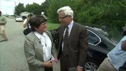 Sister Helen Prejean Hugging Richard Glossip's Legal Team News Clip