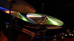 close up shot of musician playing drums Stock Footage