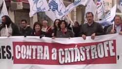Teachers protest against austerity measures Instructional Video