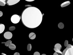 Pills 01 Falling Loop Stock Footage